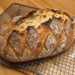 no knead sourdough bread making